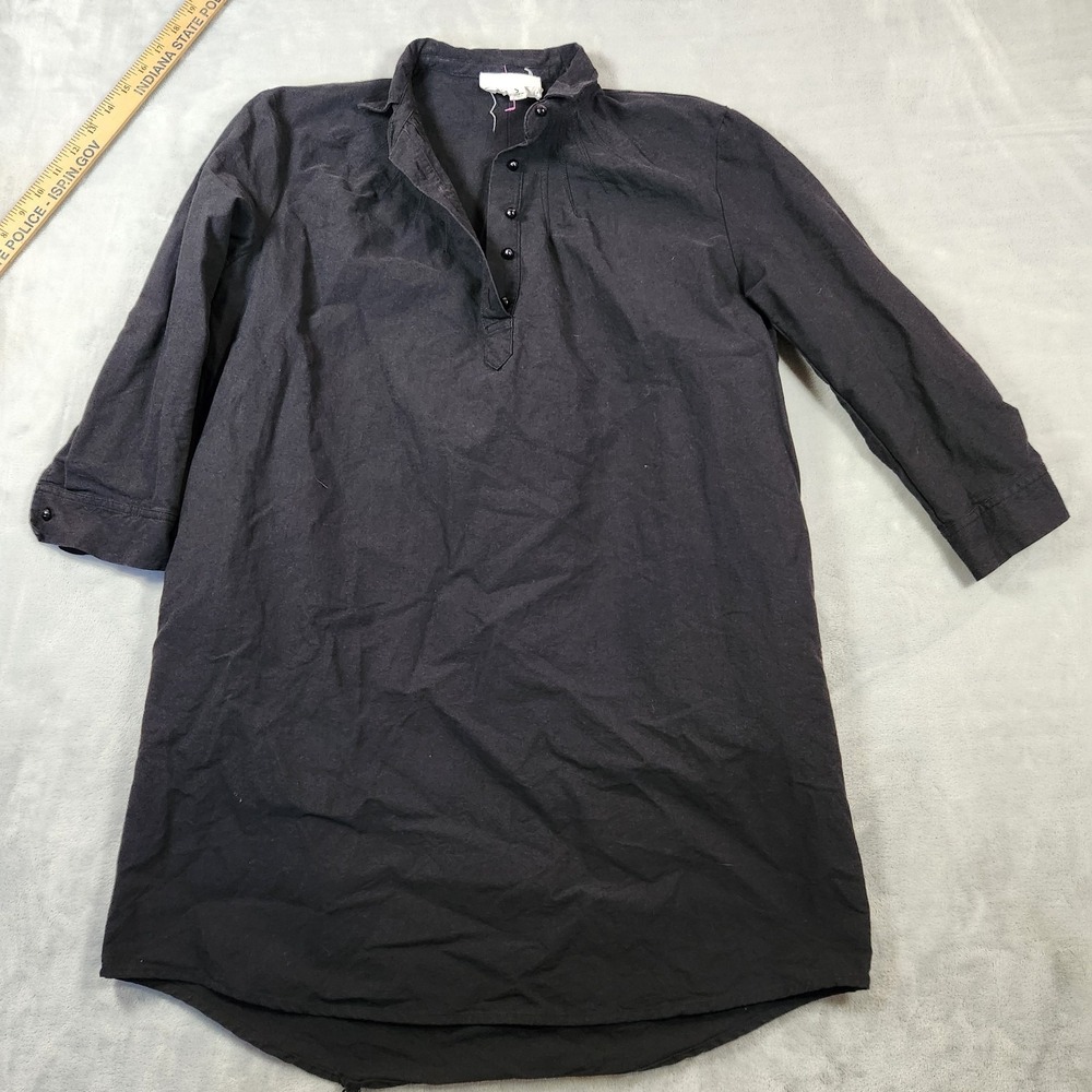 Pomander Place by Tuckernuck‎ Black Polly Dress sz S Small Boxy Shift Mini *
